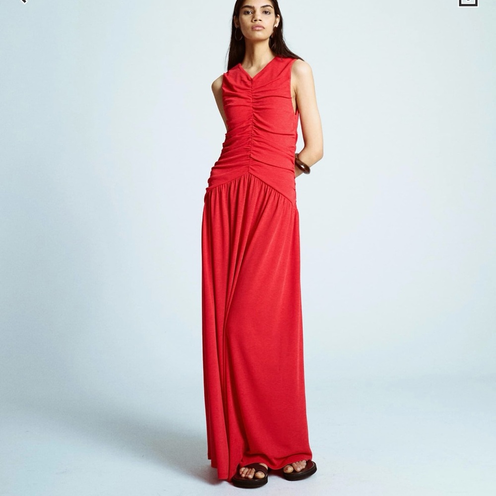 Topshop Red Maxi Dress